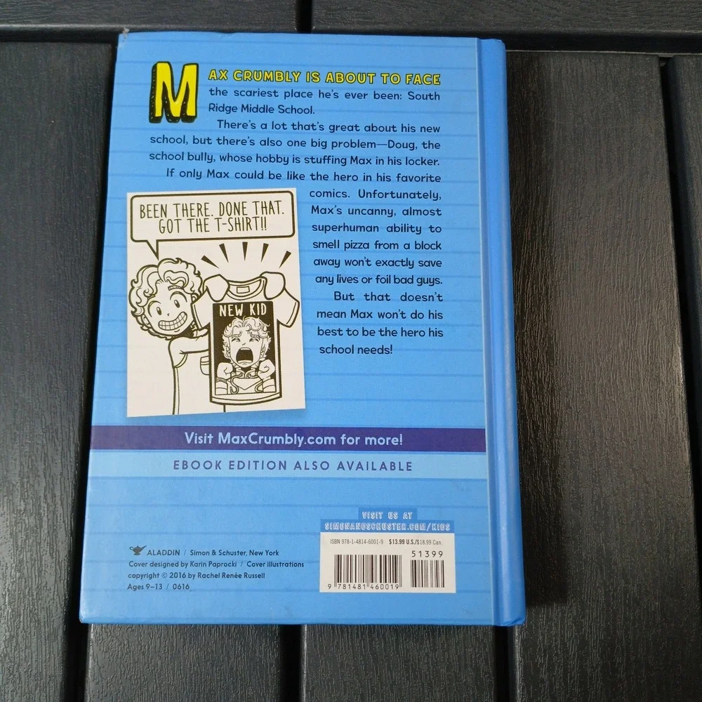 The Misadventures‎ of Max Crumbly 1: Locker Hero - Hardcover - Very Good TA